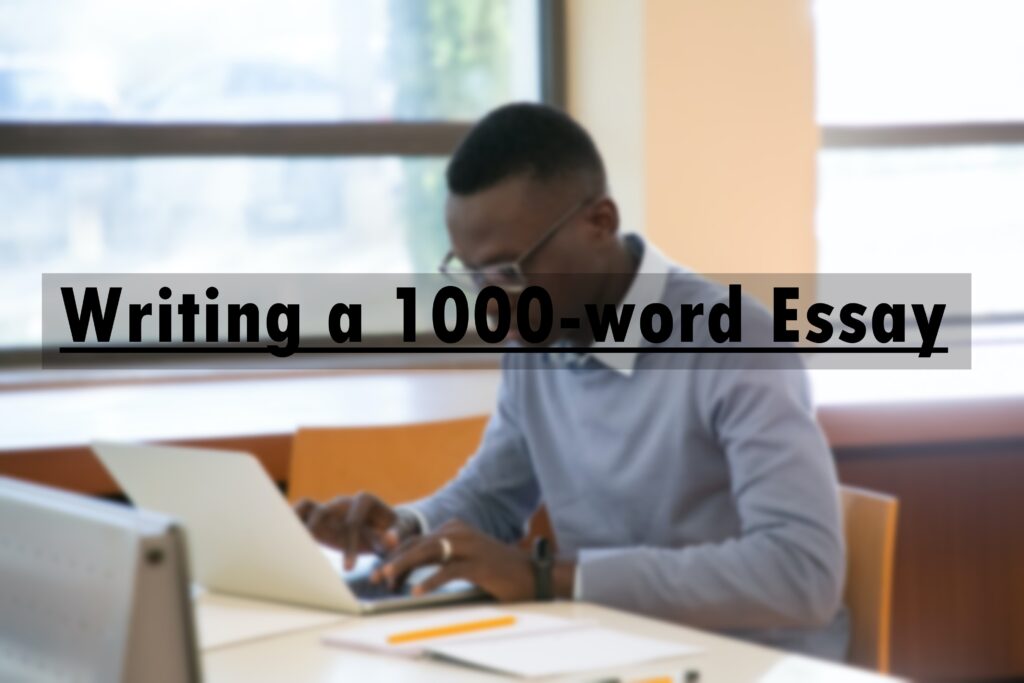 Can you write a 1000-word essay in a day